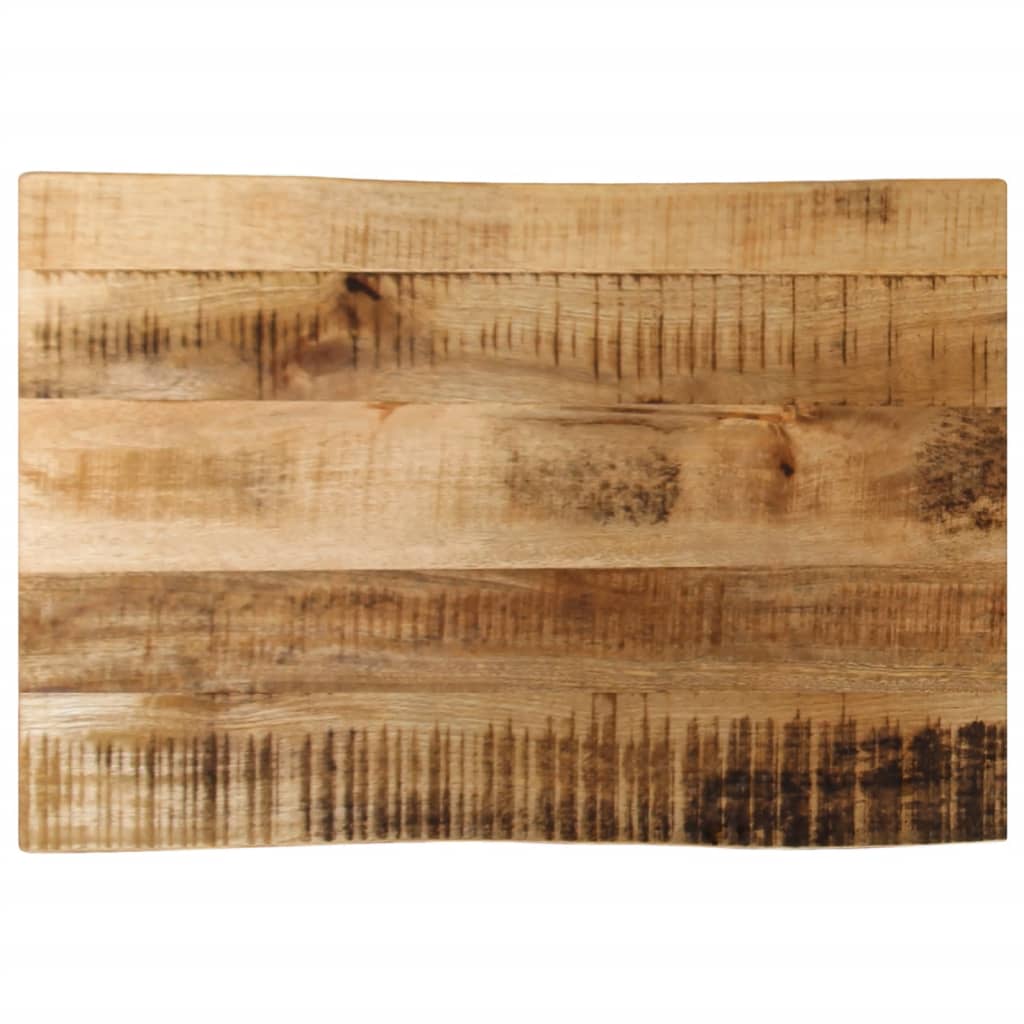 Bordplate naturlig kant 60x40x3,8 cm grovt heltre mangotre
