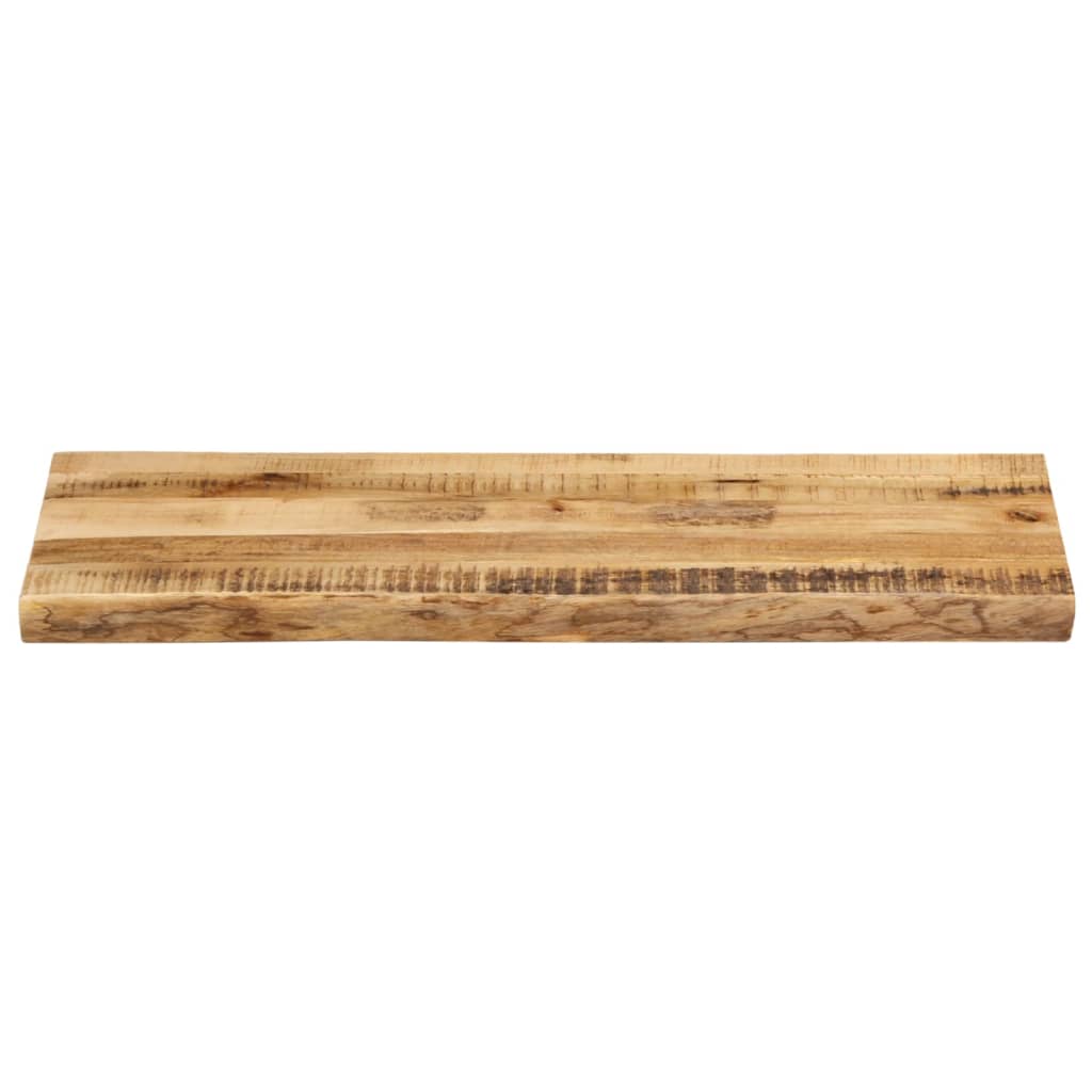 Bordplate naturlig kant 90x40x3,8 cm grovt heltre mangotre
