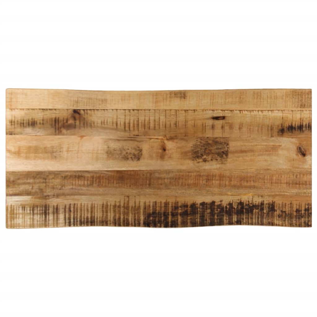 Bordplate naturlig kant 100x40x3,8 cm grovt heltre mangotre