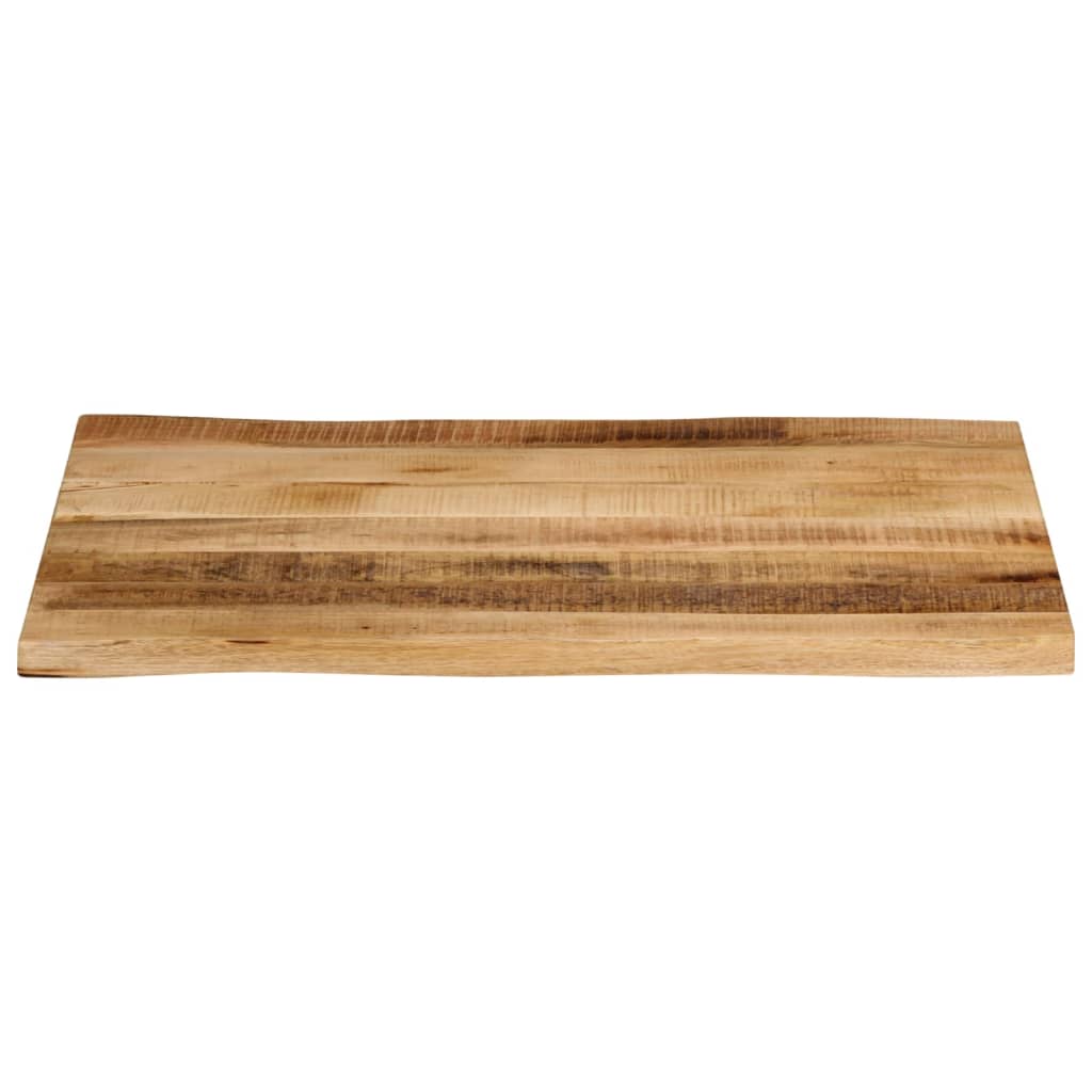 Bordplate naturlig kant 80x60x3,8 cm grovt heltre mangotre