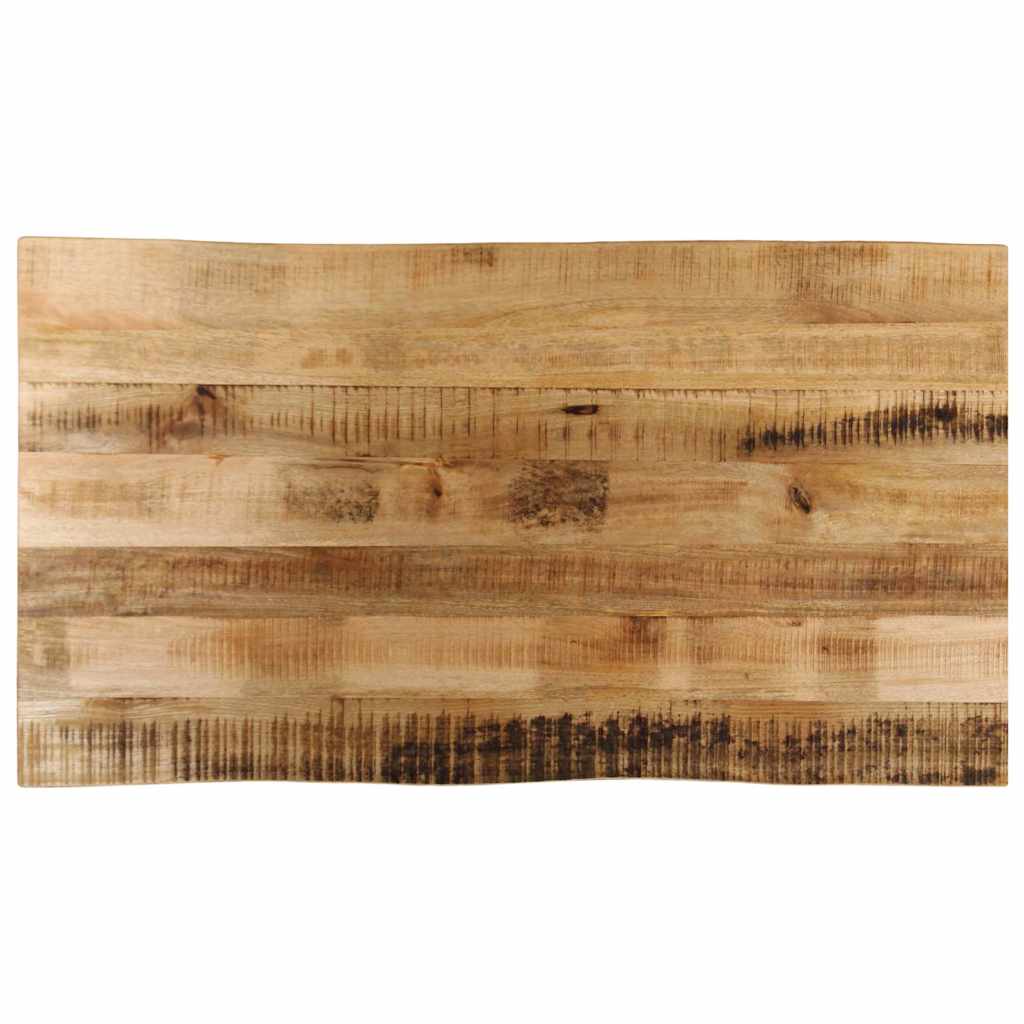 Bordplate naturlig kant 100x60x3,8 cm grovt heltre mangotre