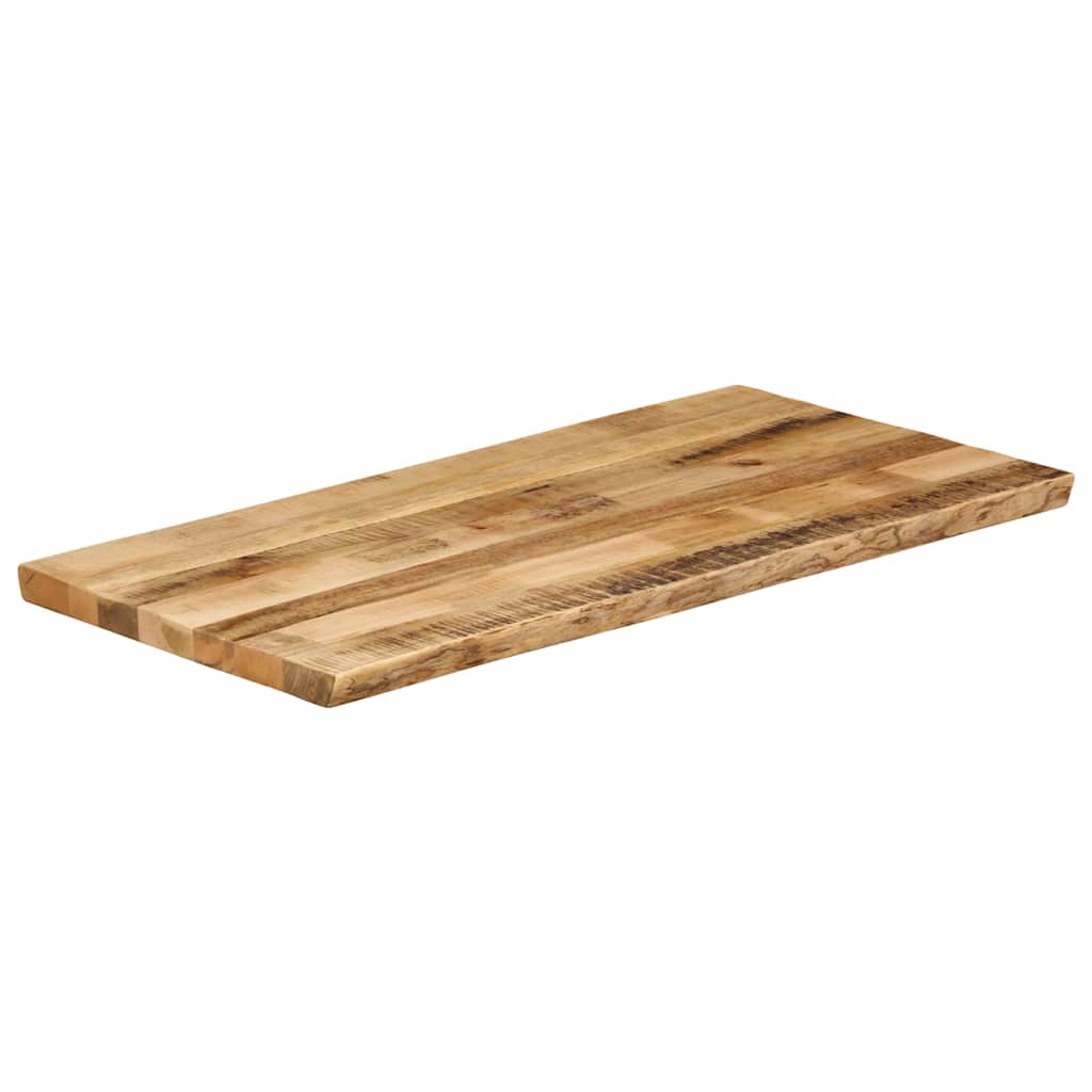 Bordplate naturlig kant 100x60x3,8 cm grovt heltre mangotre