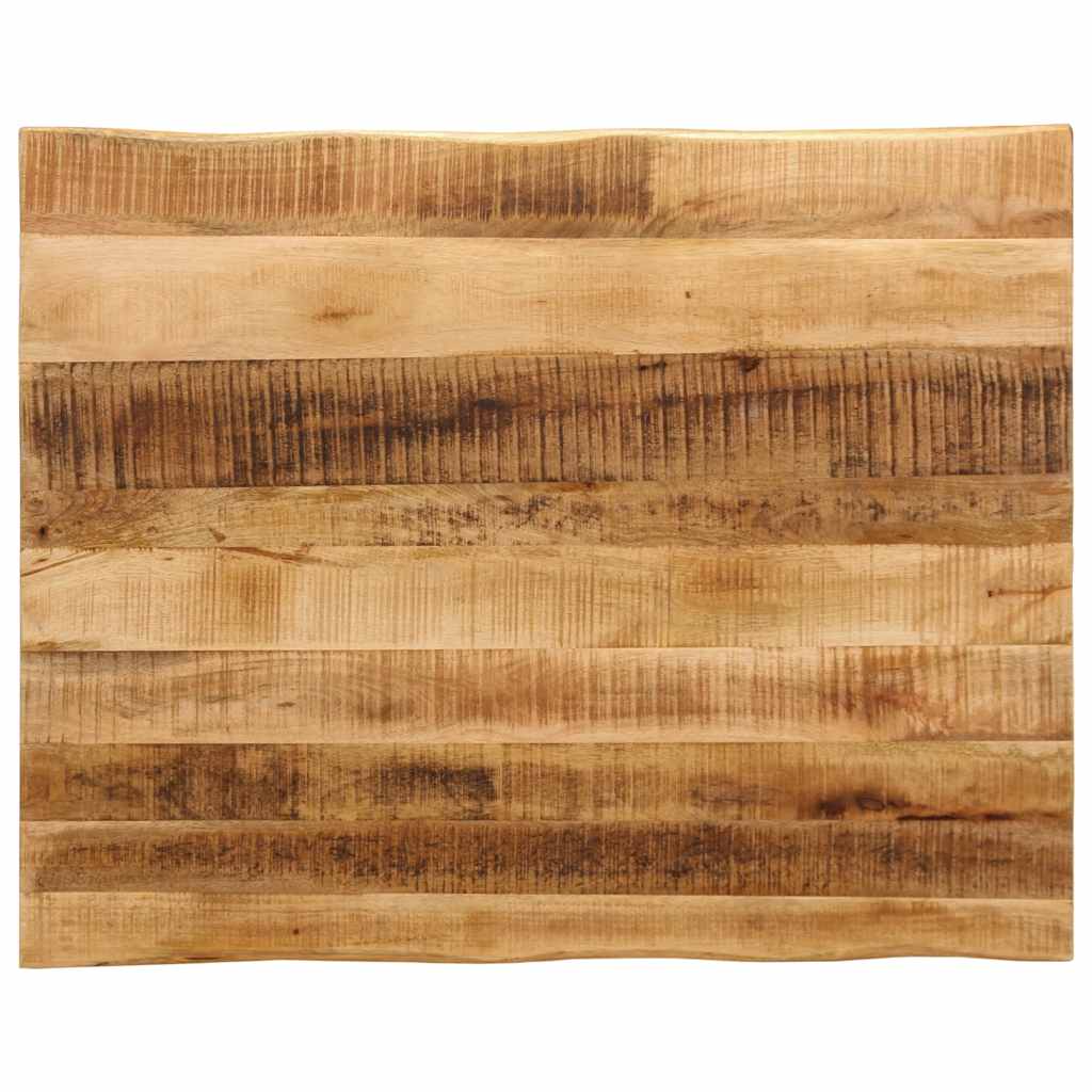 Bordplate naturlig kant 100x80x3,8 cm grovt heltre mangotre