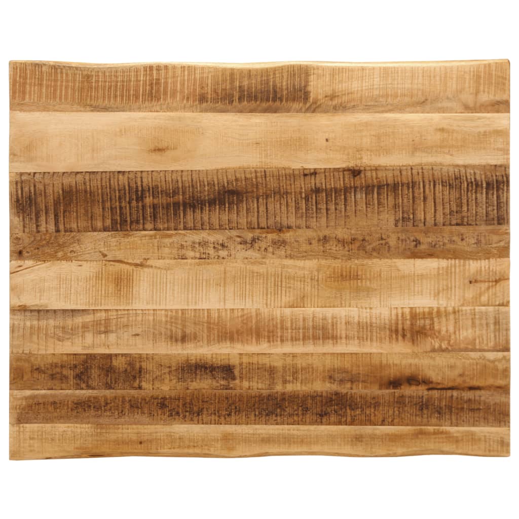 Bordplate naturlig kant 110x80x3,8 cm grovt heltre mangotre