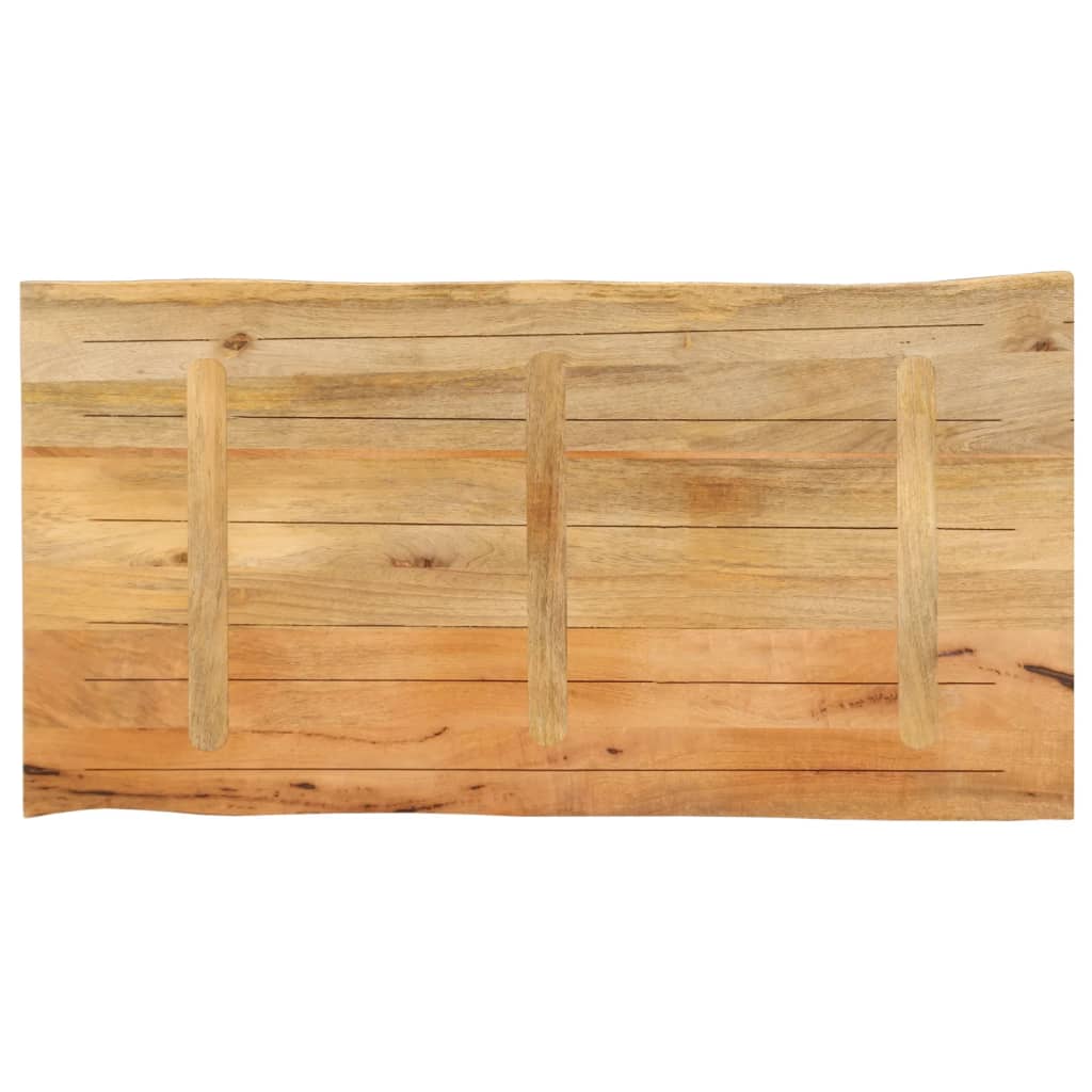 Bordplate 110x60x2,5 cm naturlig kant heltre mango