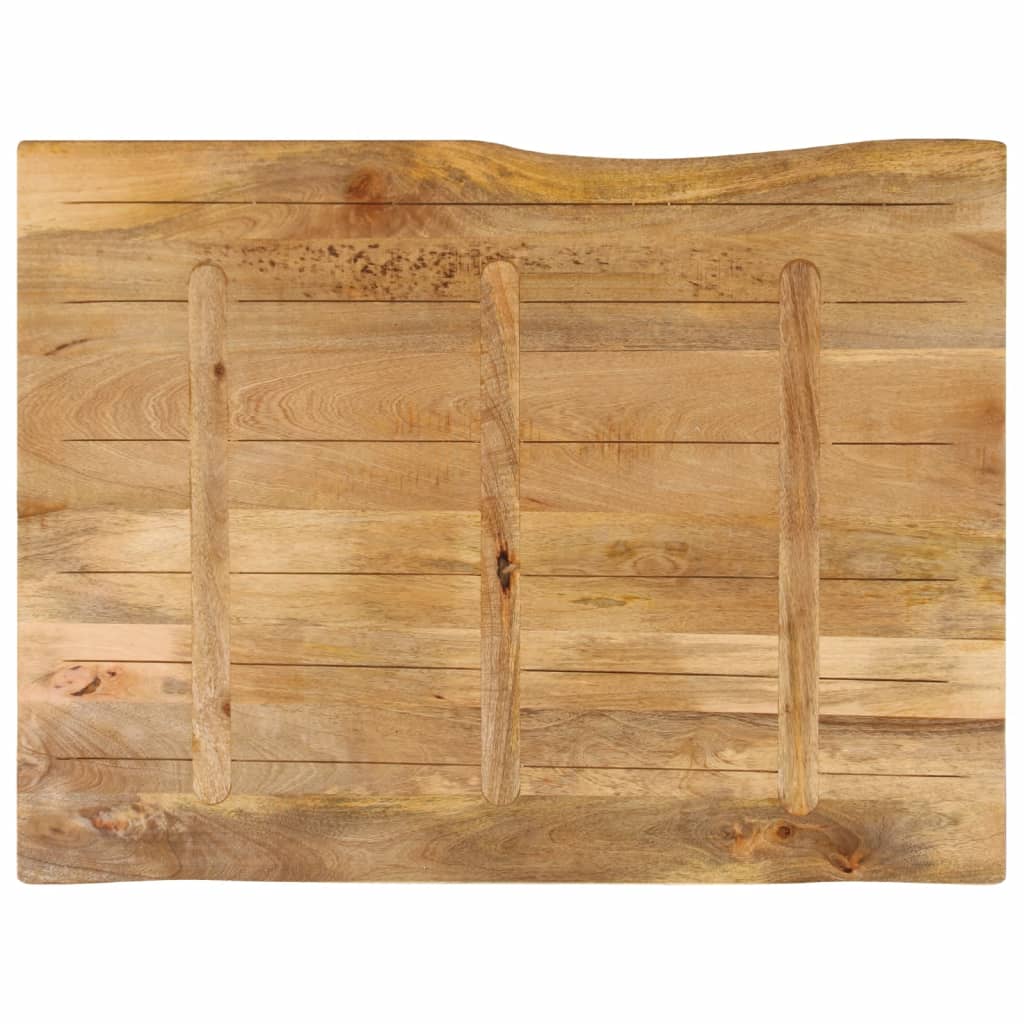 Bordplate 110x80x2,5 cm naturlig kant heltre mango