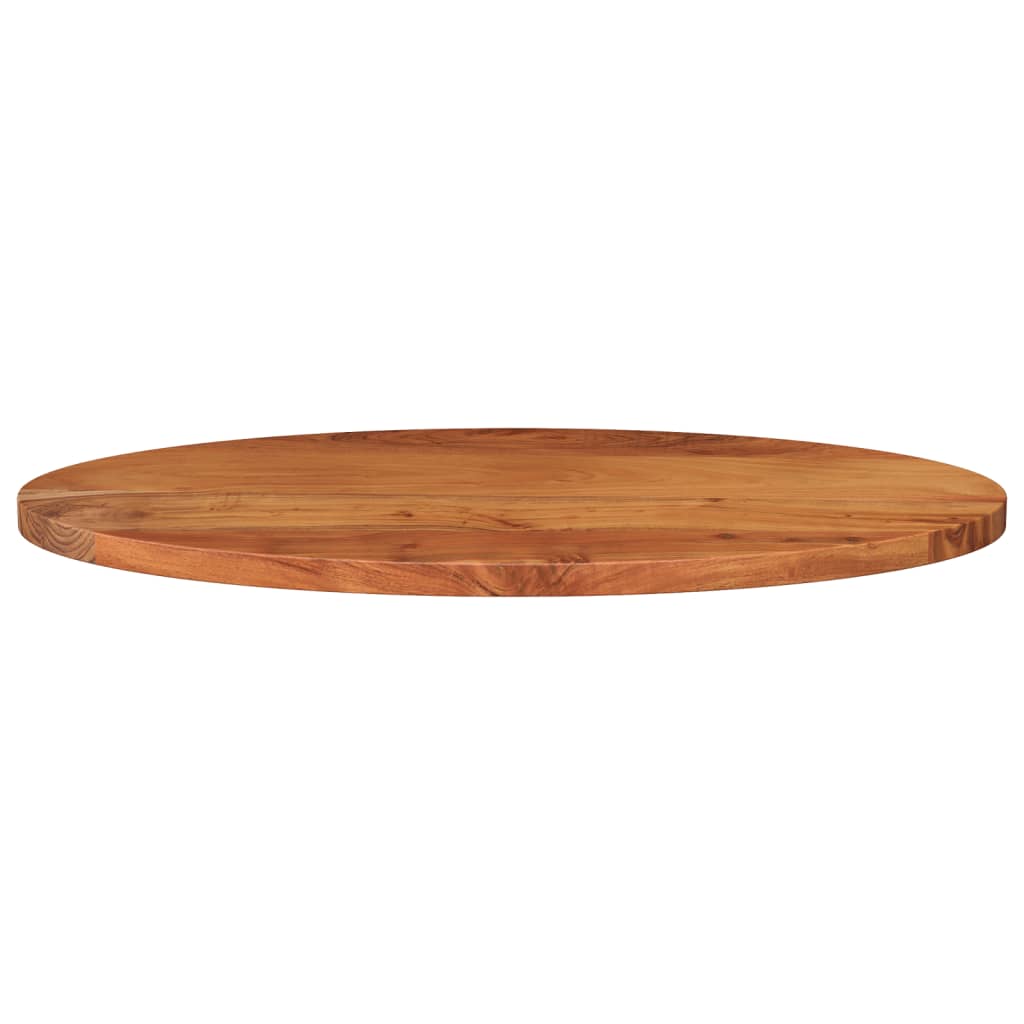 Bordplate 90x40x2,5 cm oval heltre akasie