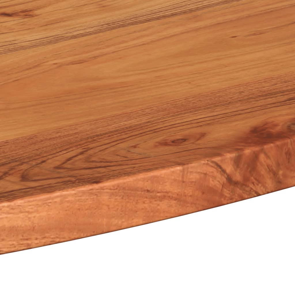 Bordplate 140x50x3,8 cm oval heltre akasie