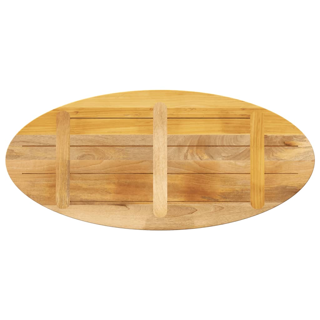 Bordplate 100x40x2,5 cm oval heltre mango