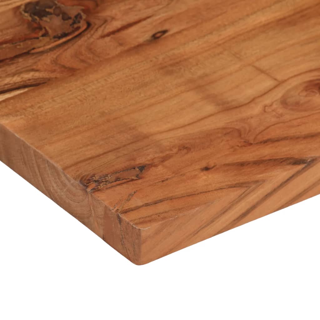 Bordplate 80x40x2,5 cm rektangulær heltre akasie