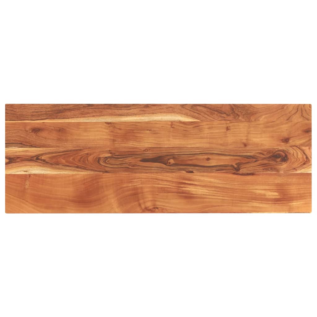 Bordplate 140x50x2,5 cm rektangulær heltre akasie