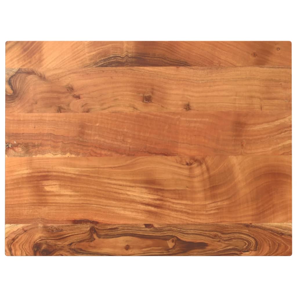 Bordplate 90x60x2,5 cm rektangulær heltre akasie