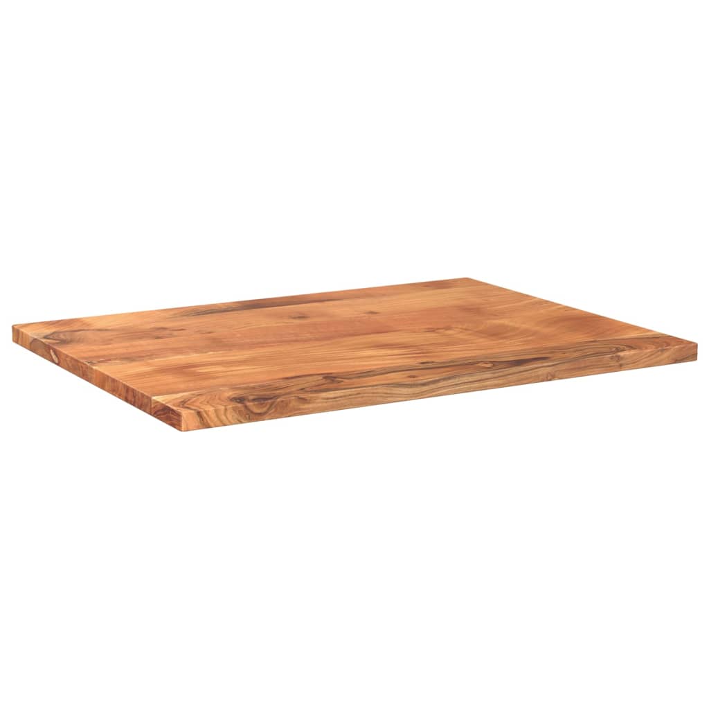 Bordplate 90x60x2,5 cm rektangulær heltre akasie