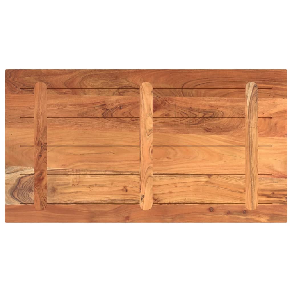 Bordplate 120x60x2,5 cm rektangulær heltre akasie