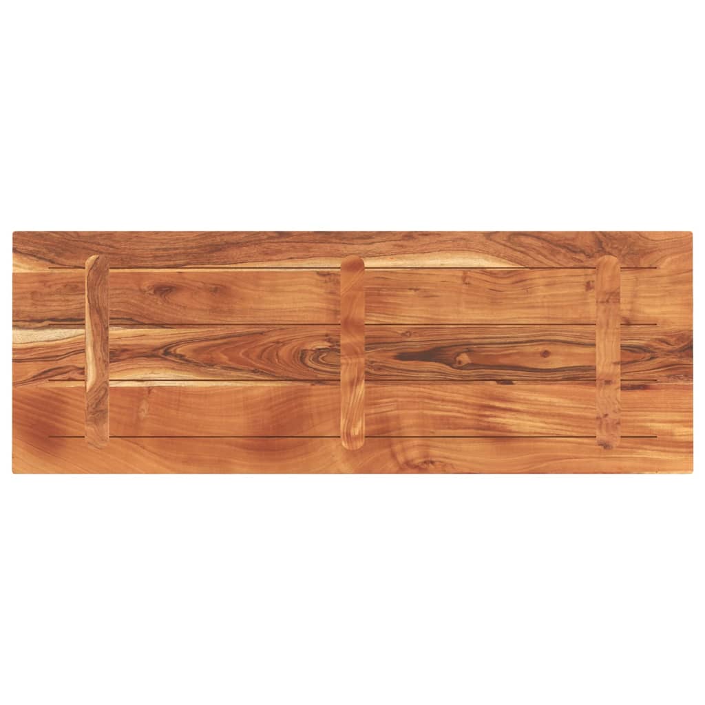 Bordplate 140x60x2,5 cm rektangulær heltre akasie