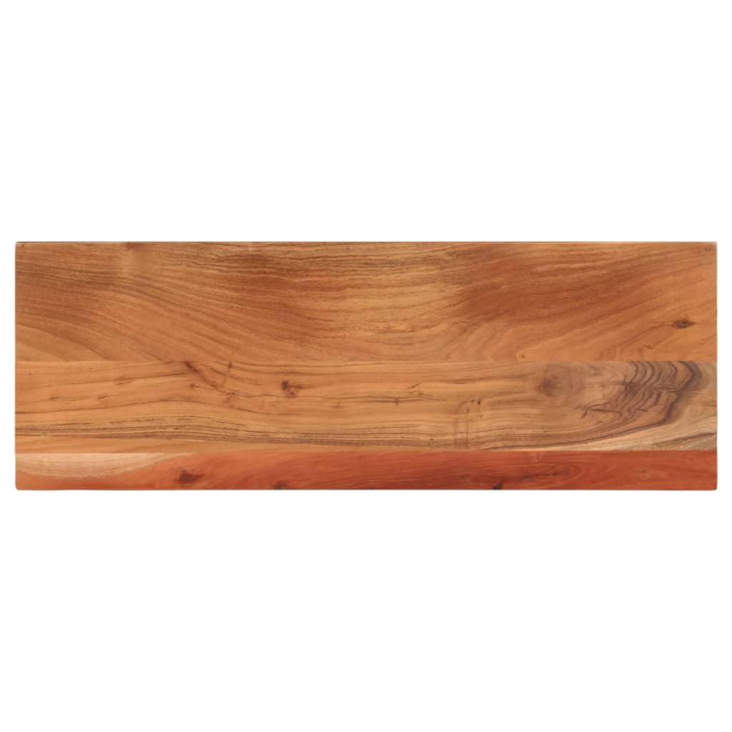 Bordplate 90x30x3,8 cm rektangulær heltre akasie