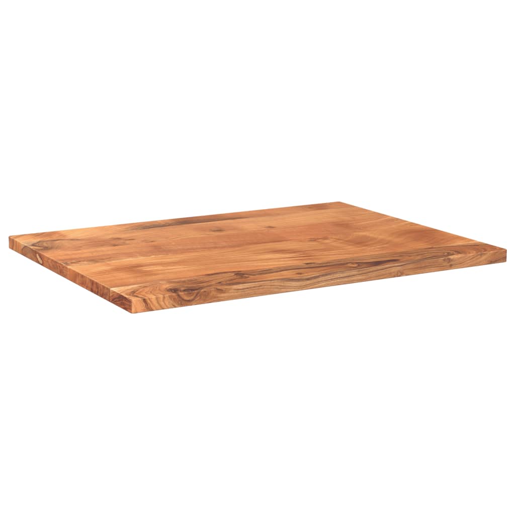 Bordplate 80x70x3,8 cm rektangulær heltre akasie