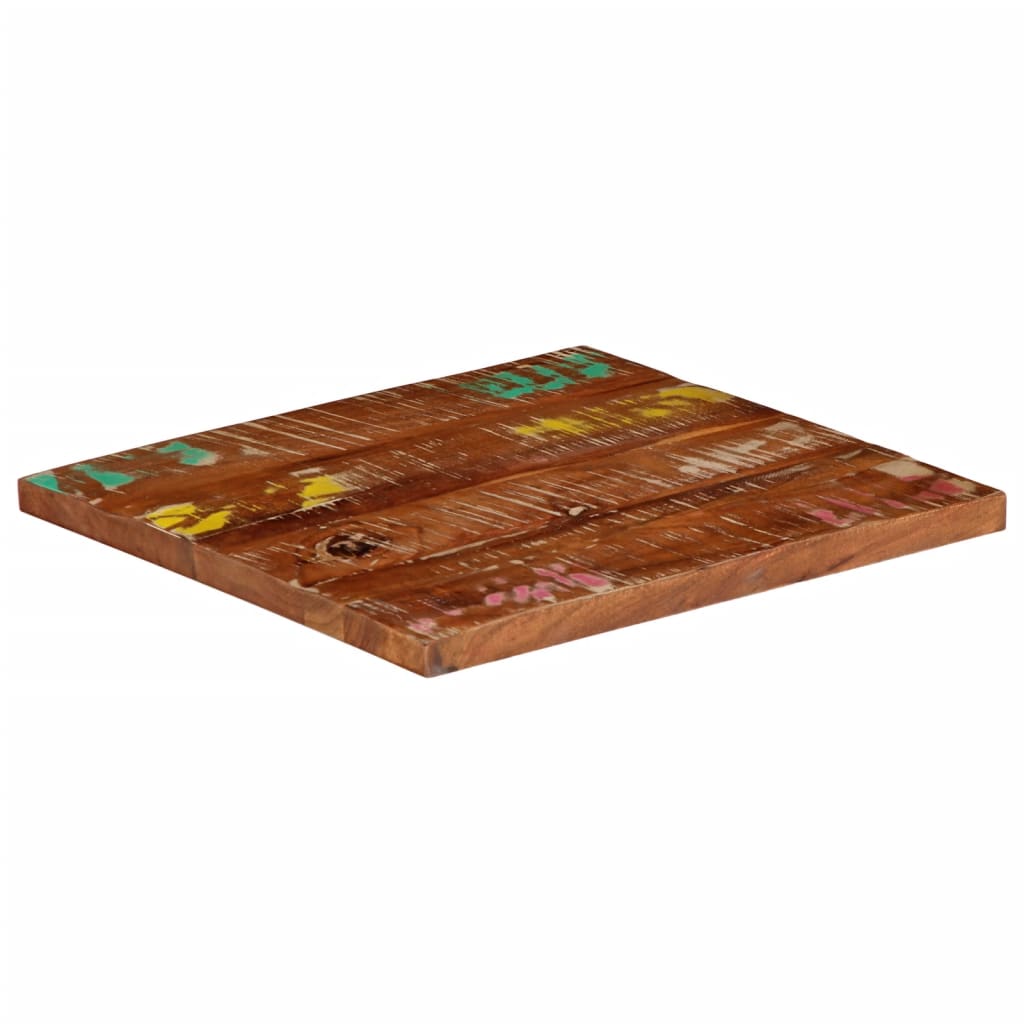 Bordplate 40x40x2,5 cm firkantet gjenvunnet heltre
