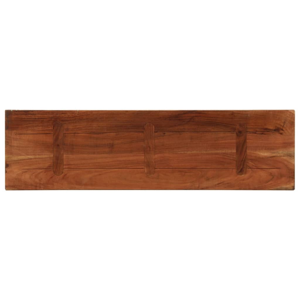 Bordplate 100x40x2,5 cm rektangulær gjenvunnet heltre