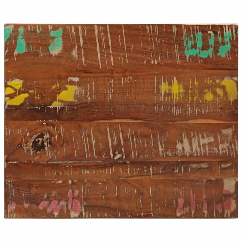 Bordplate 60x50x2,5 cm rektangulær gjenvunnet heltre