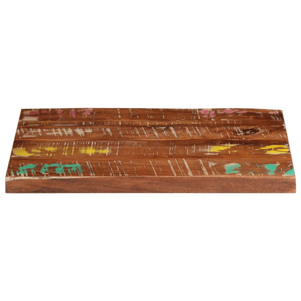 Bordplate 60x50x2,5 cm rektangulær gjenvunnet heltre