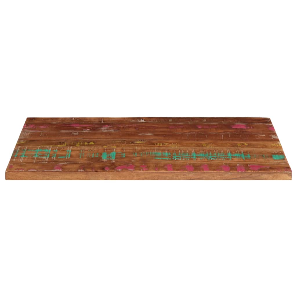 Bordplate 100x70x2,5 cm rektangulær gjenvunnet heltre vidaXL