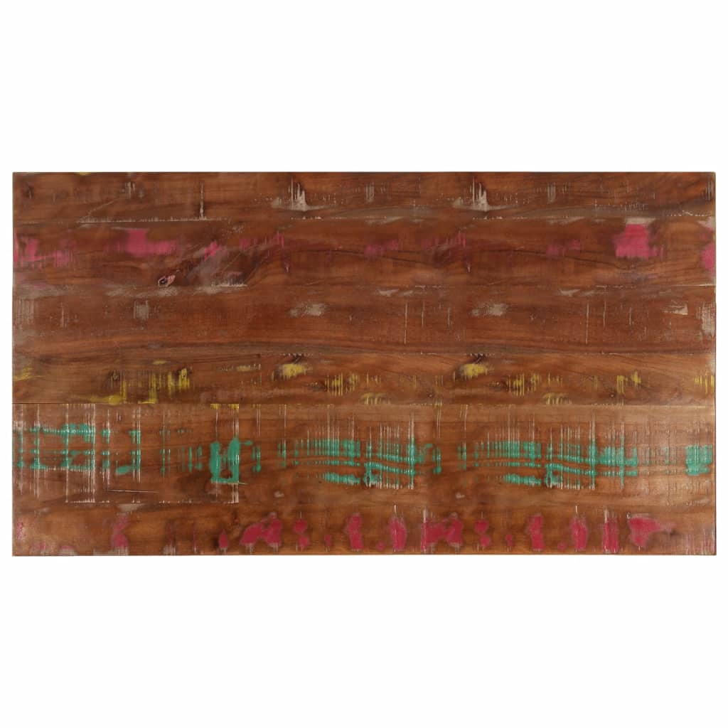 Bordplate 120x70x2,5 cm rektangulær gjenvunnet heltre vidaXL