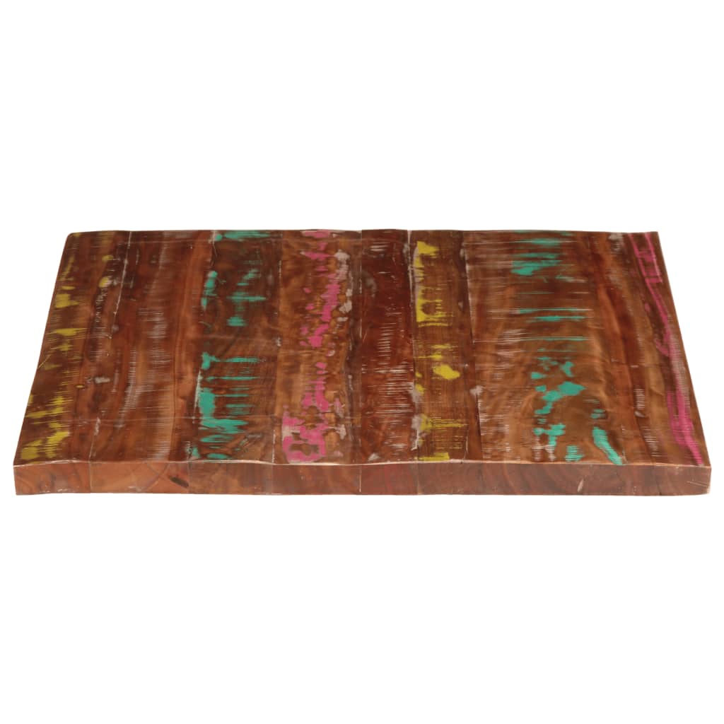 Bordplate 100x80x2,5 cm rektangulær gjenvunnet heltre