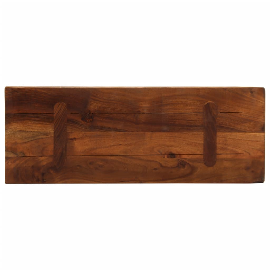 Bordplate 80x20x3,8 cm rektangulær gjenvunnet heltre vidaXL