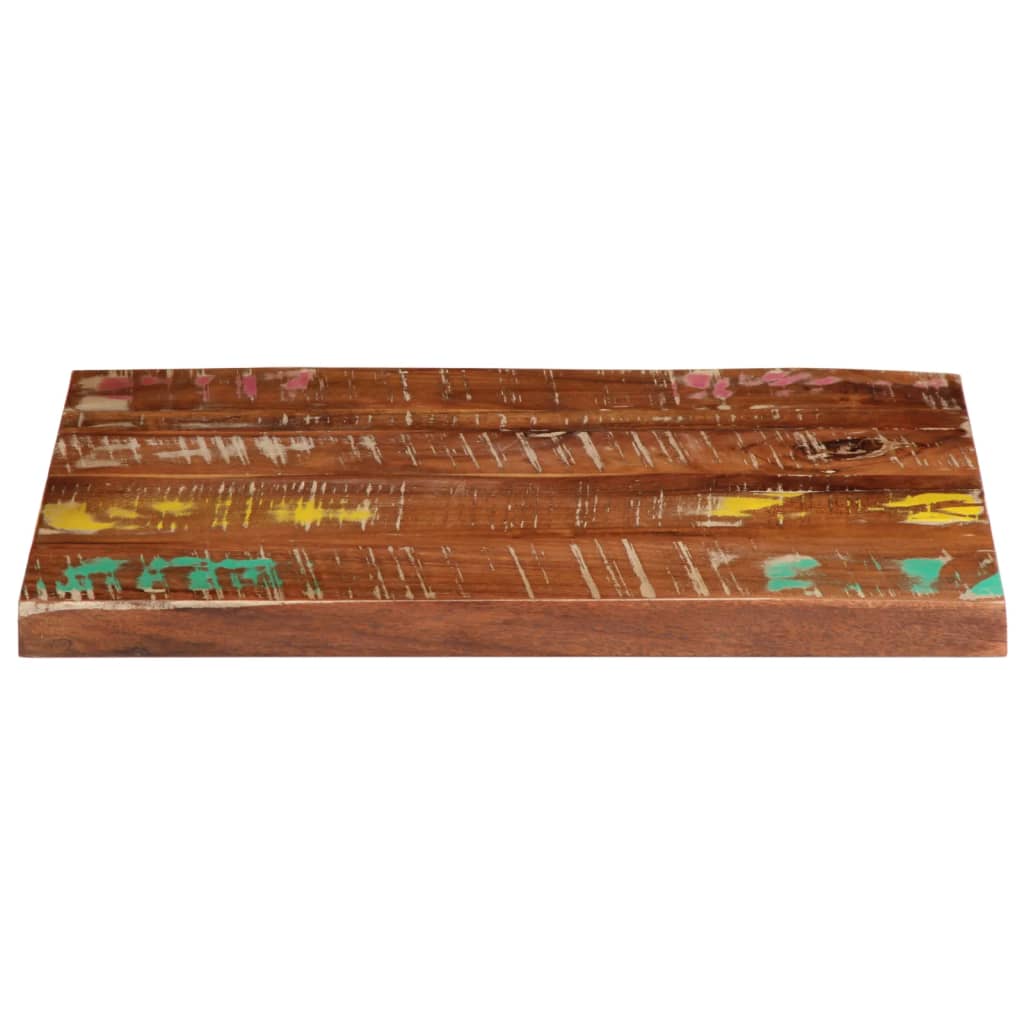 Bordplate 60x50x3,8 cm rektangulær gjenvunnet heltre