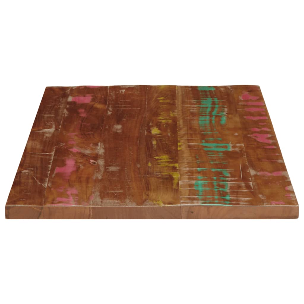 Bordplate 80x50x3,8 cm rektangulær gjenvunnet heltre