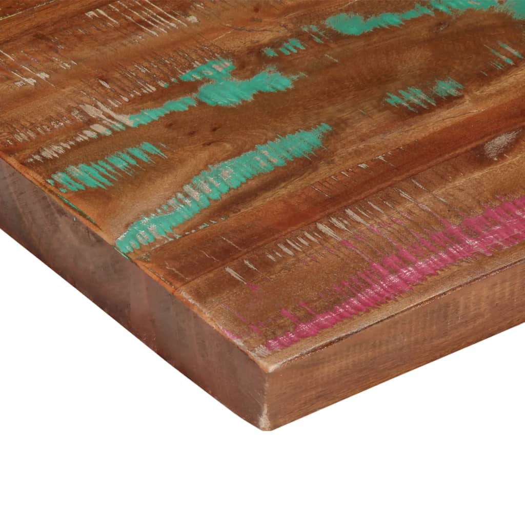 Bordplate 90x80x3,8 cm rektangulær gjenvunnet heltre