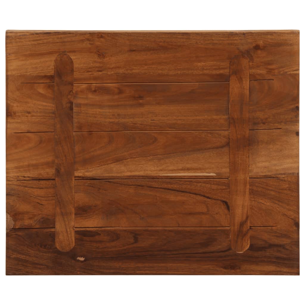 Bordplate 60x50x2,5 cm rektangulær gjenvunnet heltre