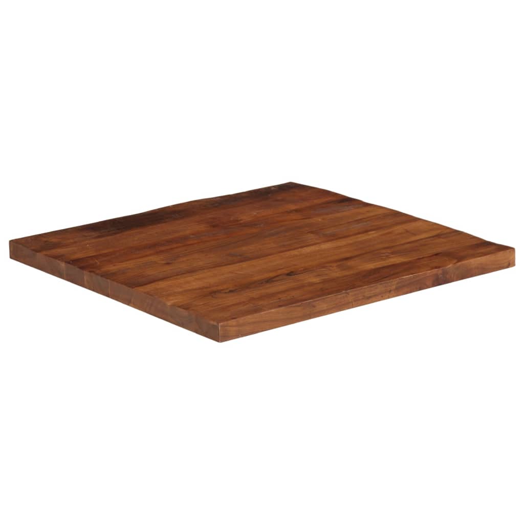 Bordplate 90x90x2,5 cm firkantet gjenvunnet heltre