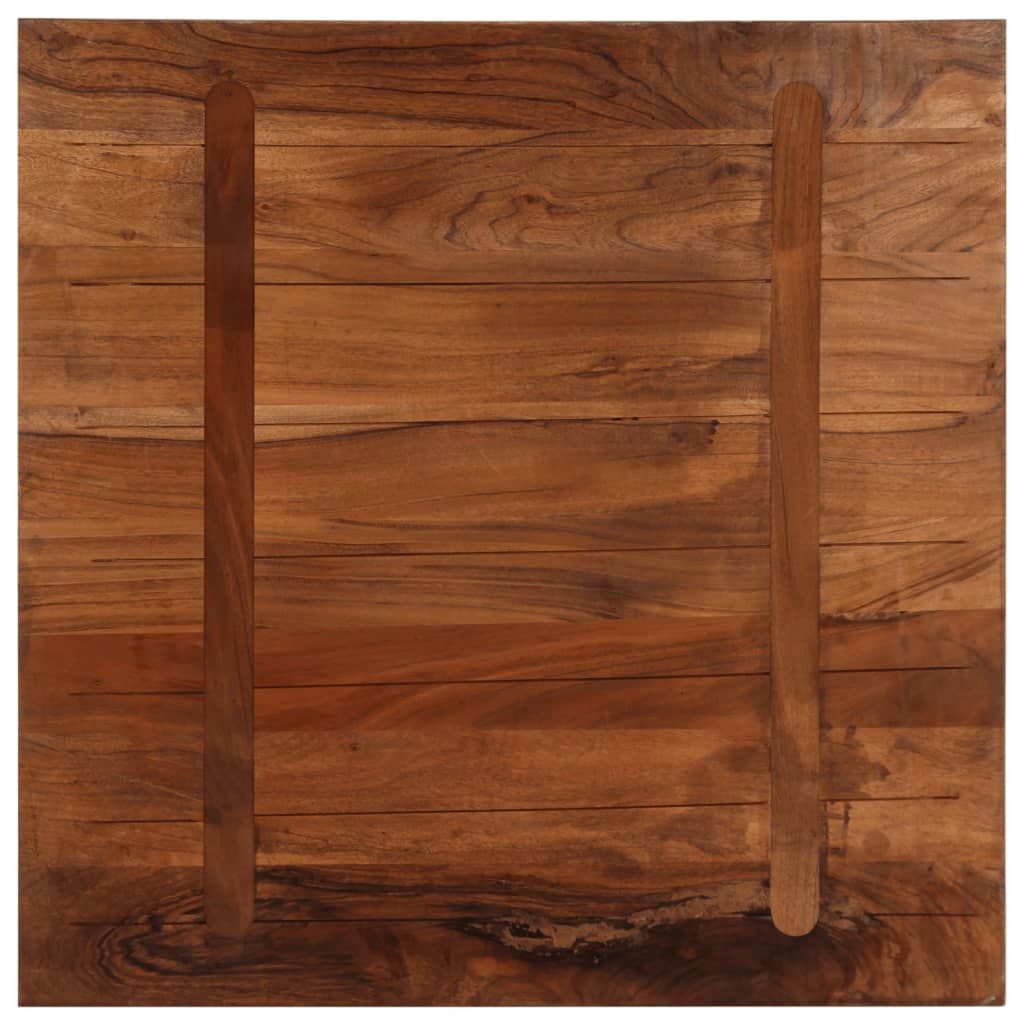 Bordplate 90x90x2,5 cm firkantet gjenvunnet heltre