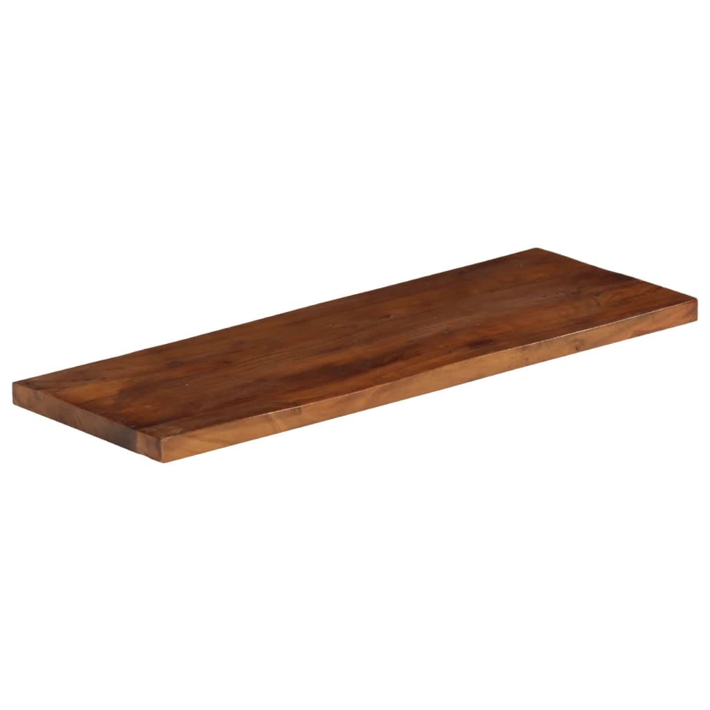 Bordplate 80x20x3,8 cm rektangulær gjenvunnet heltre