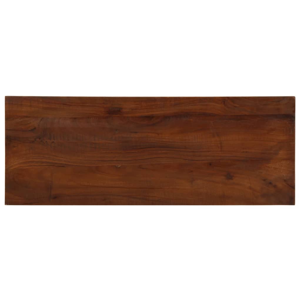 Bordplate 80x30x3,8 cm rektangulær gjenvunnet heltre