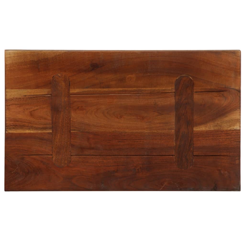 Bordplate 50x40x3,8 cm rektangulær gjenvunnet heltre