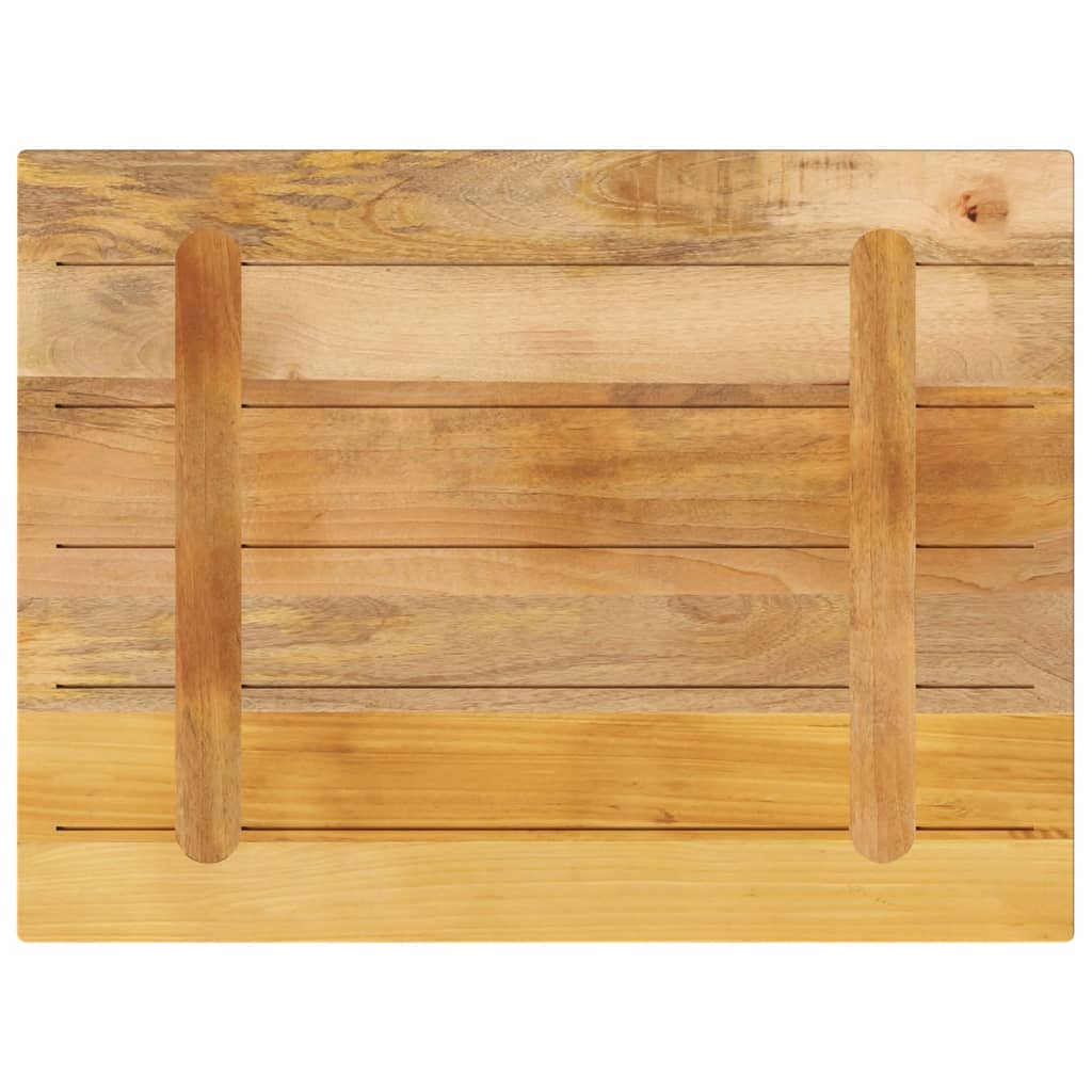 Bordplate 80x70x2,5 cm rektangulær grovt heltre mango