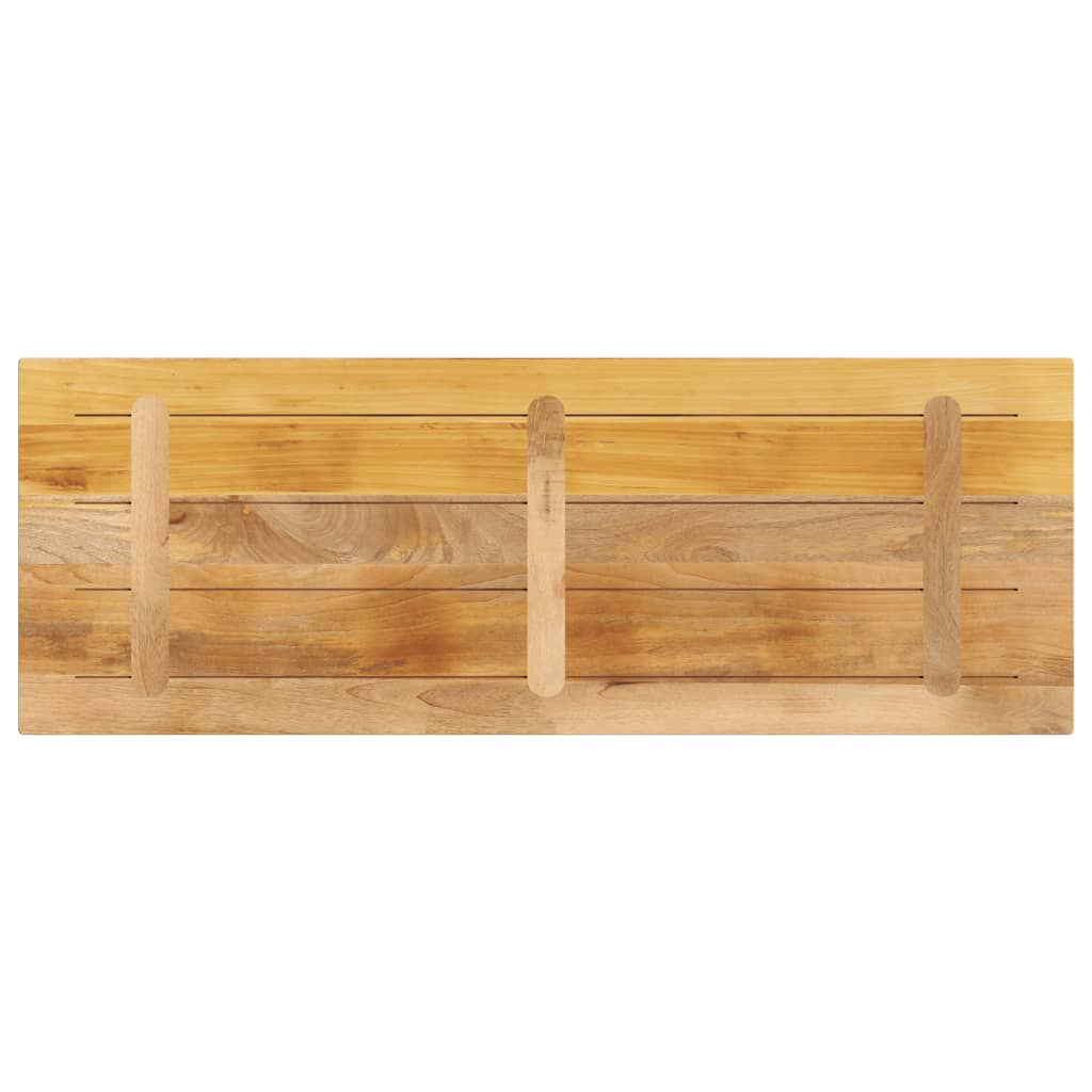 Bordplate 140x50x3,8 cm rektangulær grovt heltre mango vidaXL