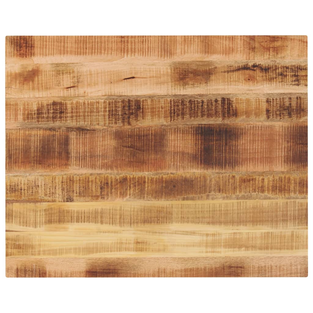 Bordplate 90x80x3,8 cm rektangulær grovt heltre mango vidaXL