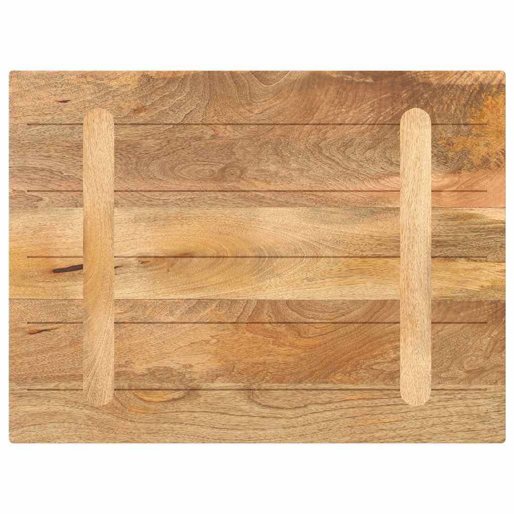 Bordplate 90x60x3,8 cm rektangulær heltre mango vidaXL