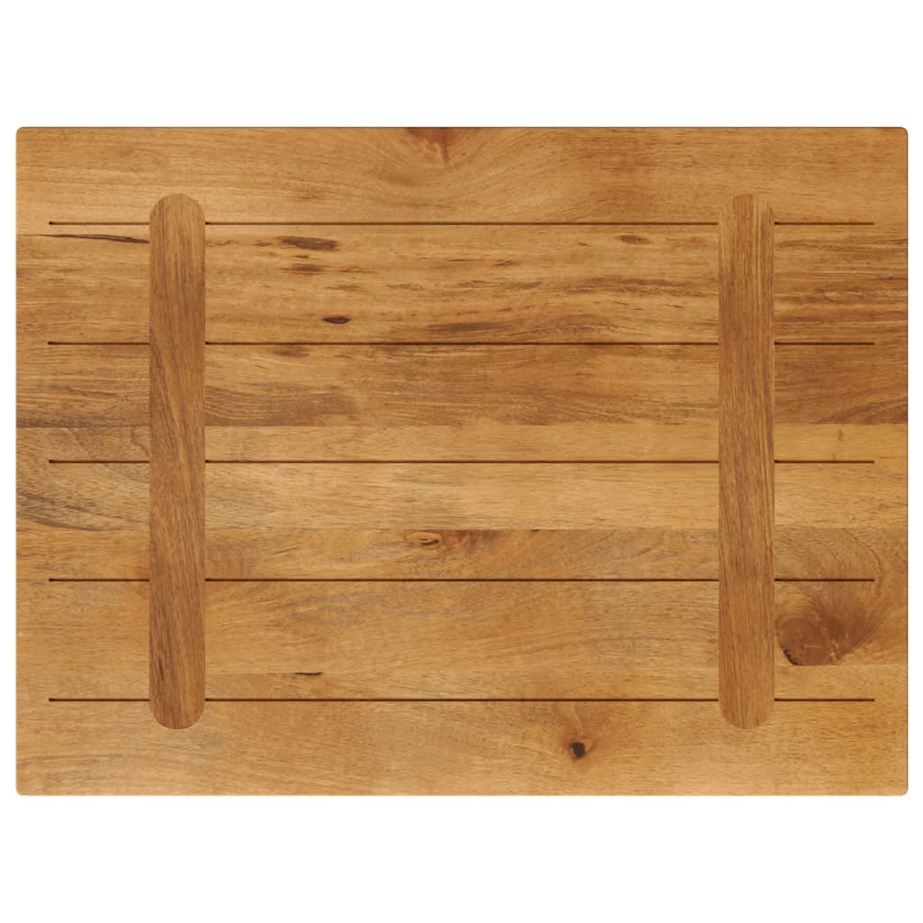 Bordplate 90x70x3,8 cm rektangulær heltre mango vidaXL