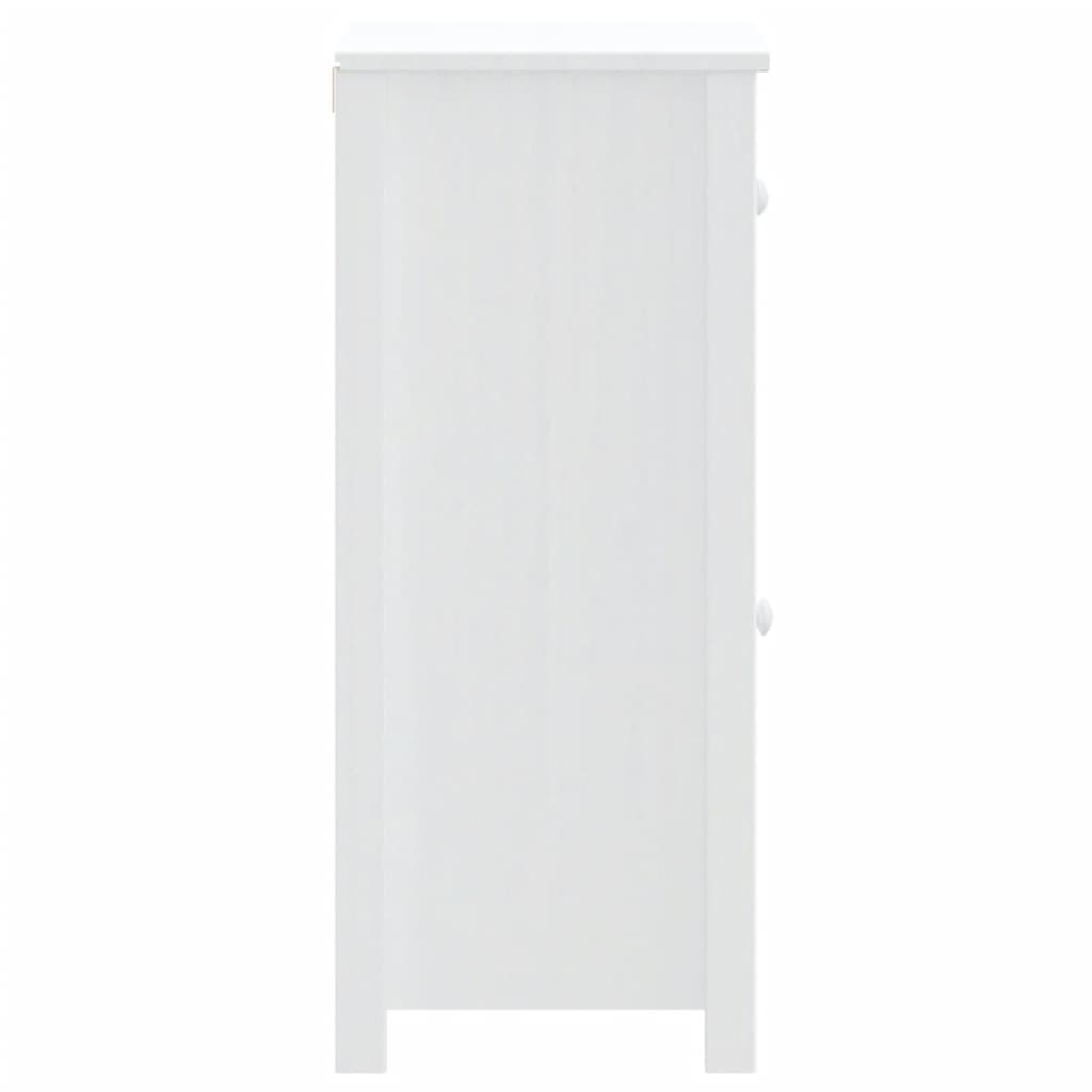 Baderomsskap BERG hvit 40x34x80 cm heltre furu vidaXL