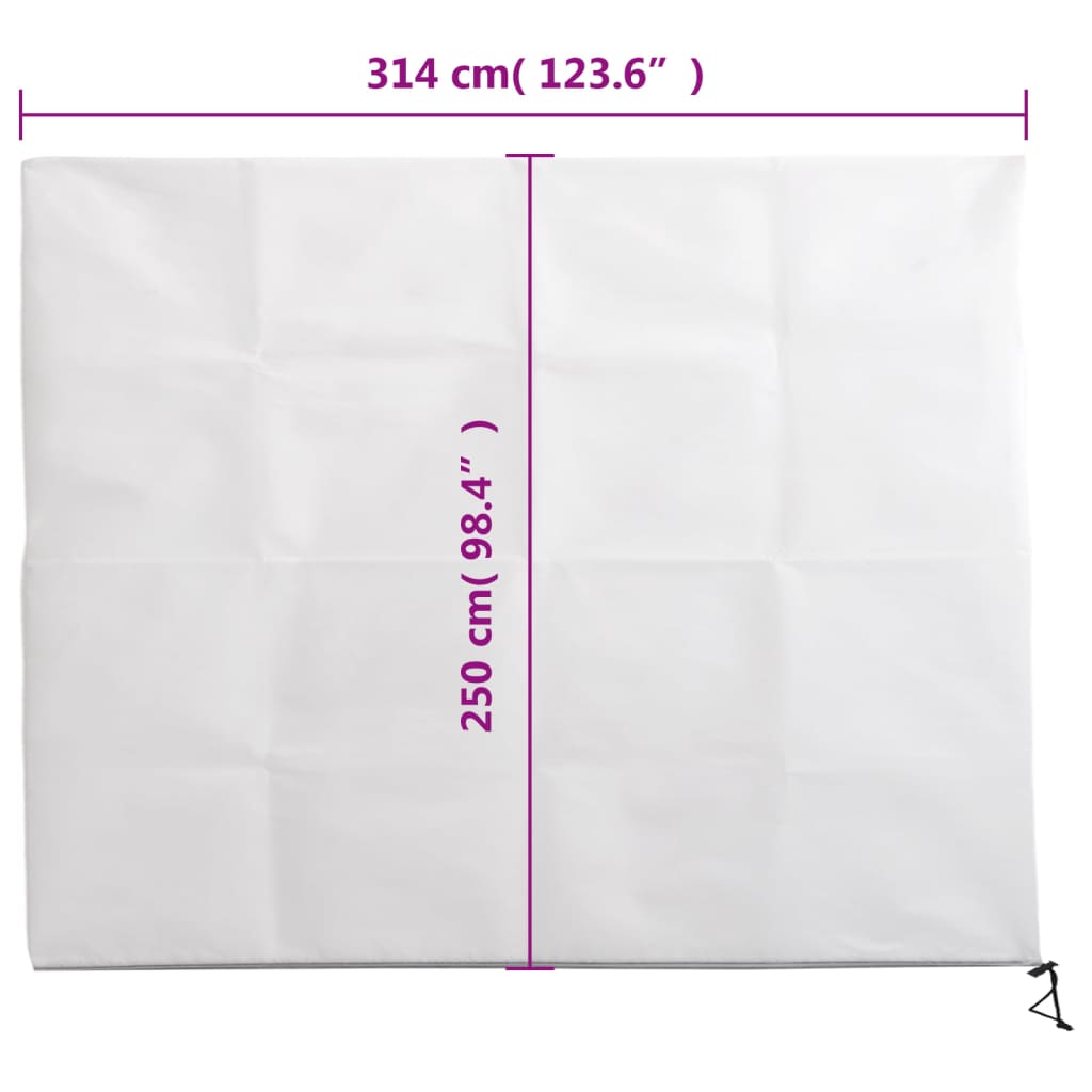 Plantefleecetrekk med glidelås 2 stk 70 g/m² 3,14x2,5 m