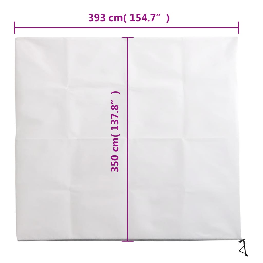 Plantefleecetrekk med glidelås 2 stk 70 g/m² 3,93x3,5 m