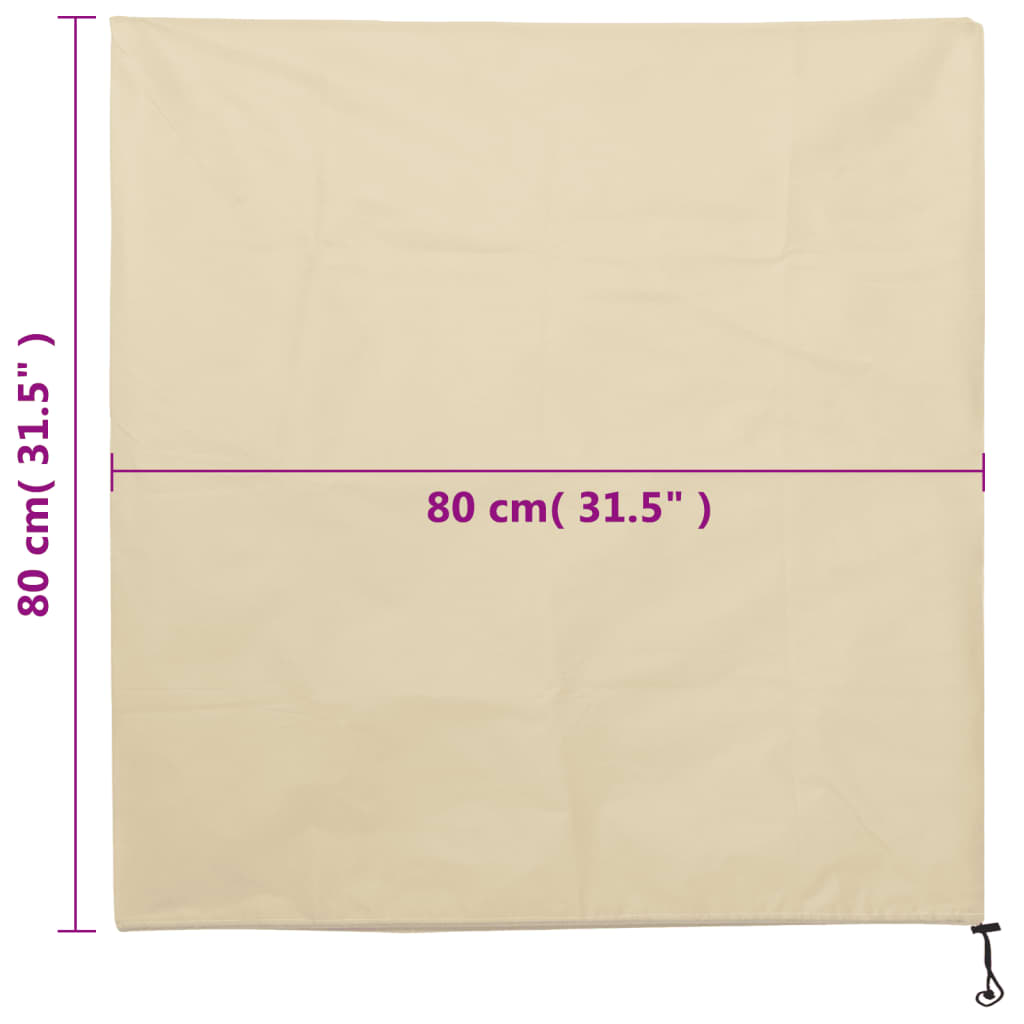 Plantefleecetrekk med snor 8 stk 70 g/m² 0,8x0,8 m