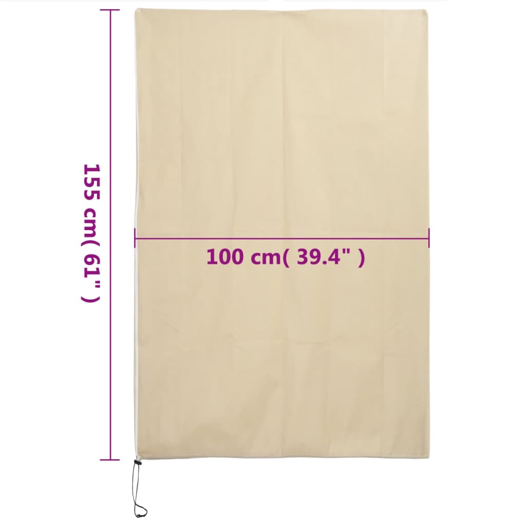 Plantefleecetrekk med glidelås 4 stk 70 g/m² 1x1,55 m