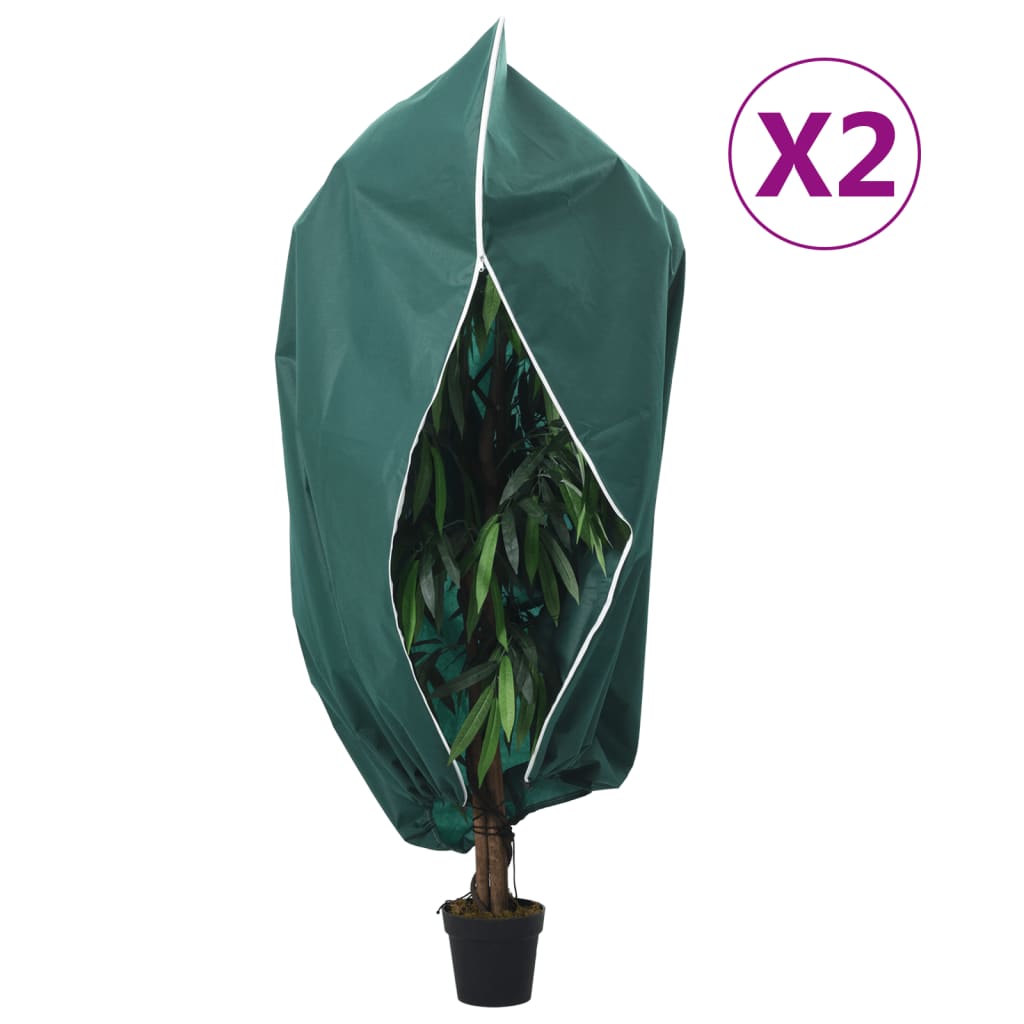 Plantefleecetrekk med glidelås 4 stk 70 g/m² 3,93x3 m