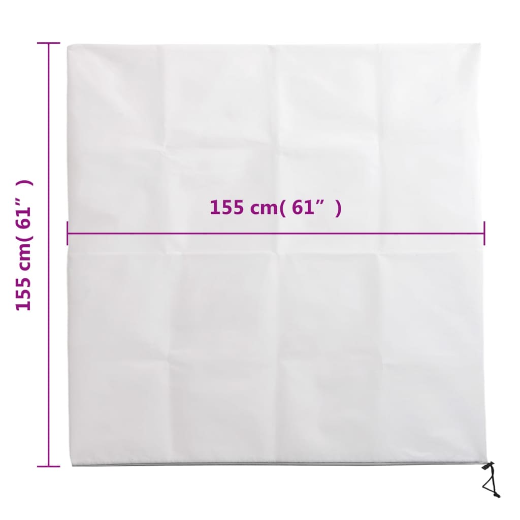 Plantefleecetrekk med glidelås 10 stk 70 g/m² 1,55x1,55 m